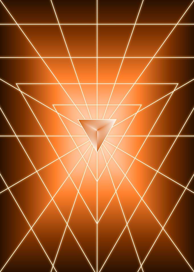 Orange Triangle Dark