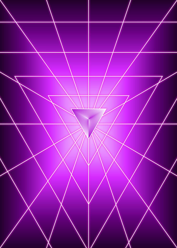 Magenta Triangle Dark