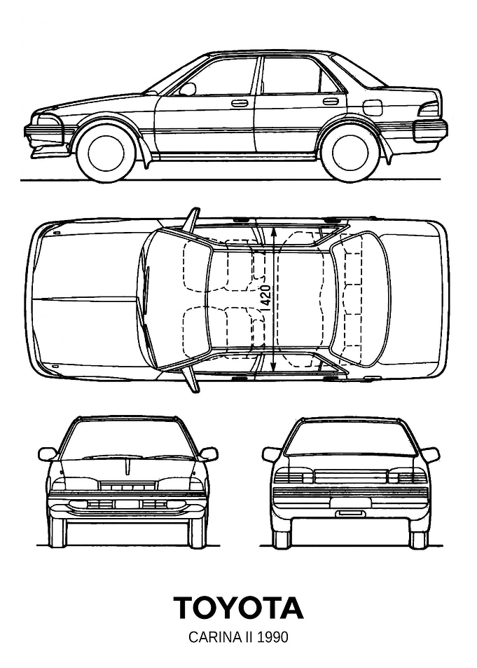 BNW Toyota Carina II 1990