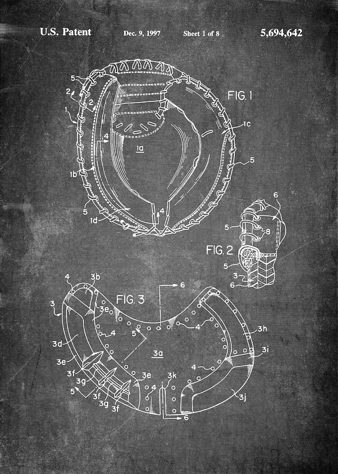 Baseball Glove Patent 2