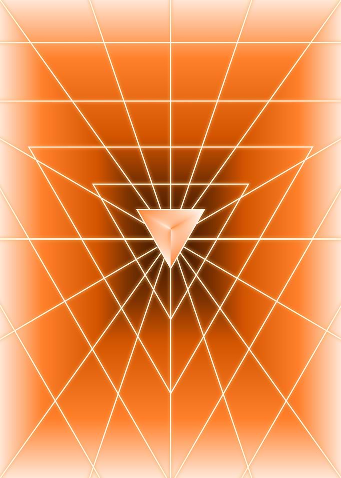 Orange Triangle Light
