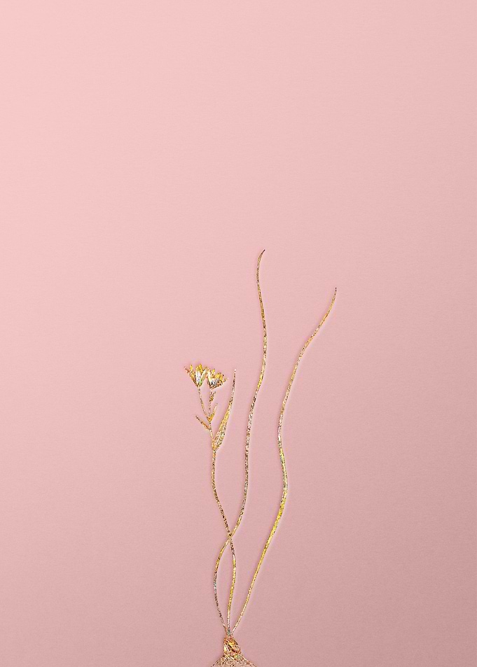 Gold Rainbow Mosaic Flower