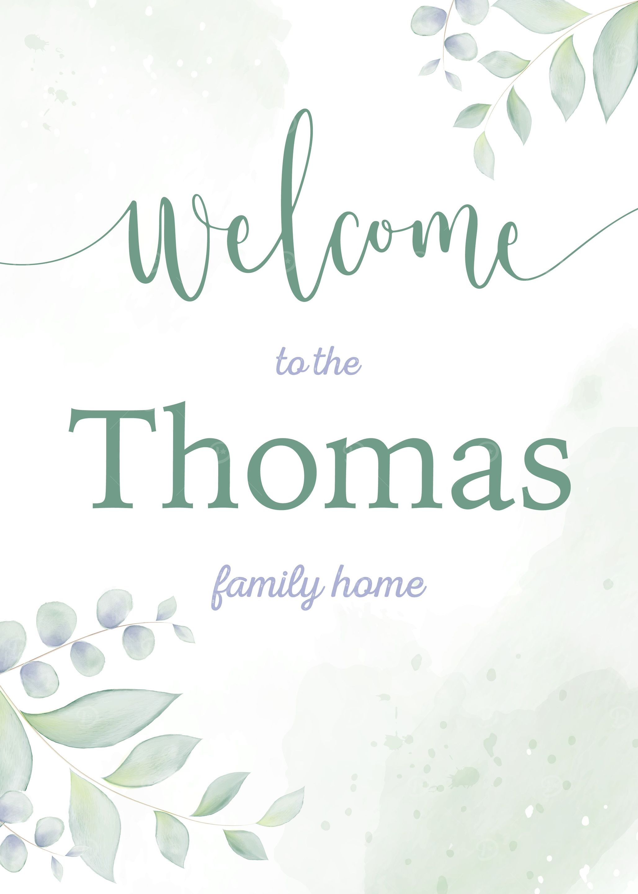 Welcome Thomas Family