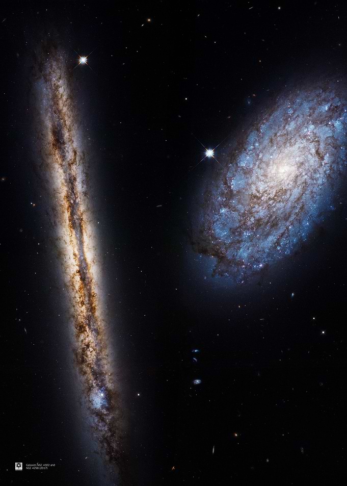 Galaxies NGC 4302 space