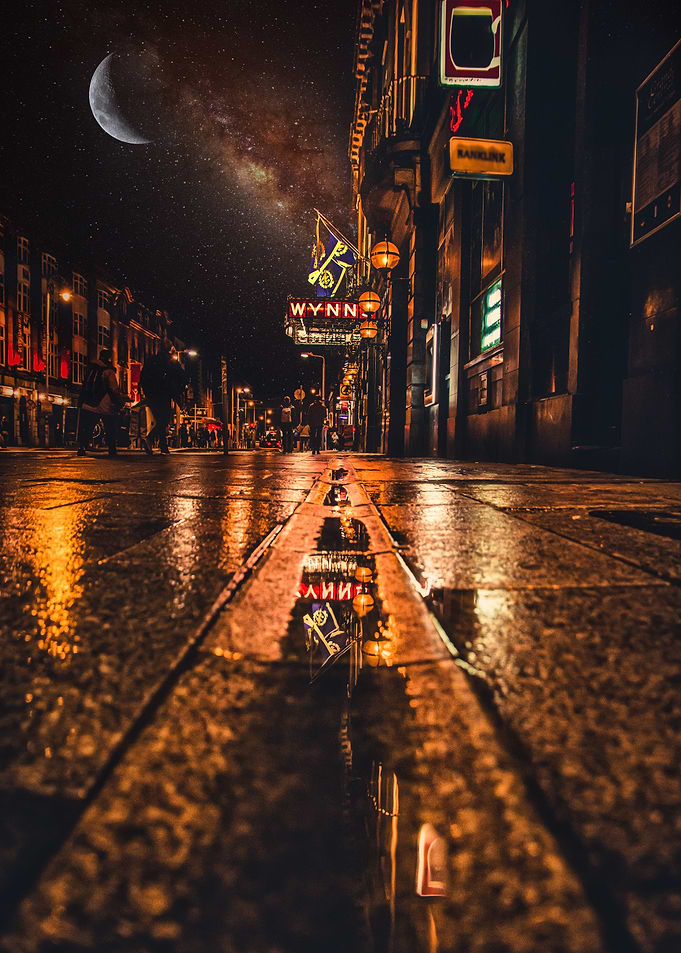 Irish night concept