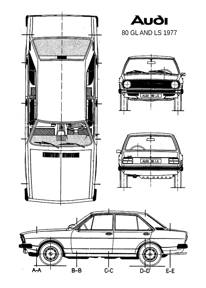 BNW Audi 80 GL and LS 1977