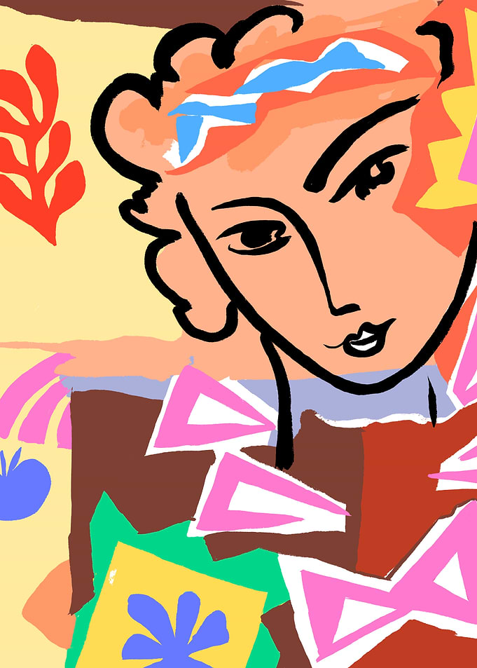Denizko Art Colorful Woman