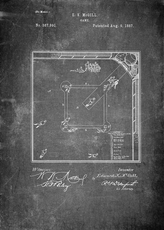 Baseball Game Patent