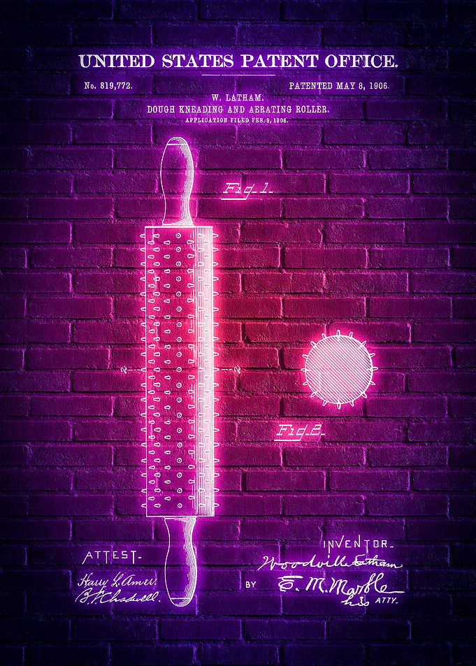 Rolling Pin Patent 1906