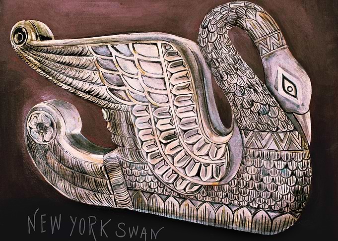 Swan statue