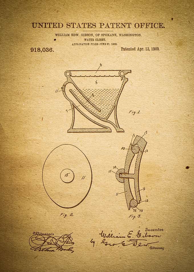 Water Closet Patent