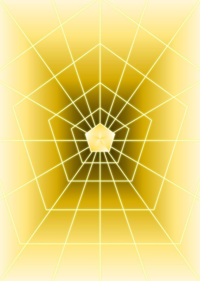 Yellow Pentagon Light