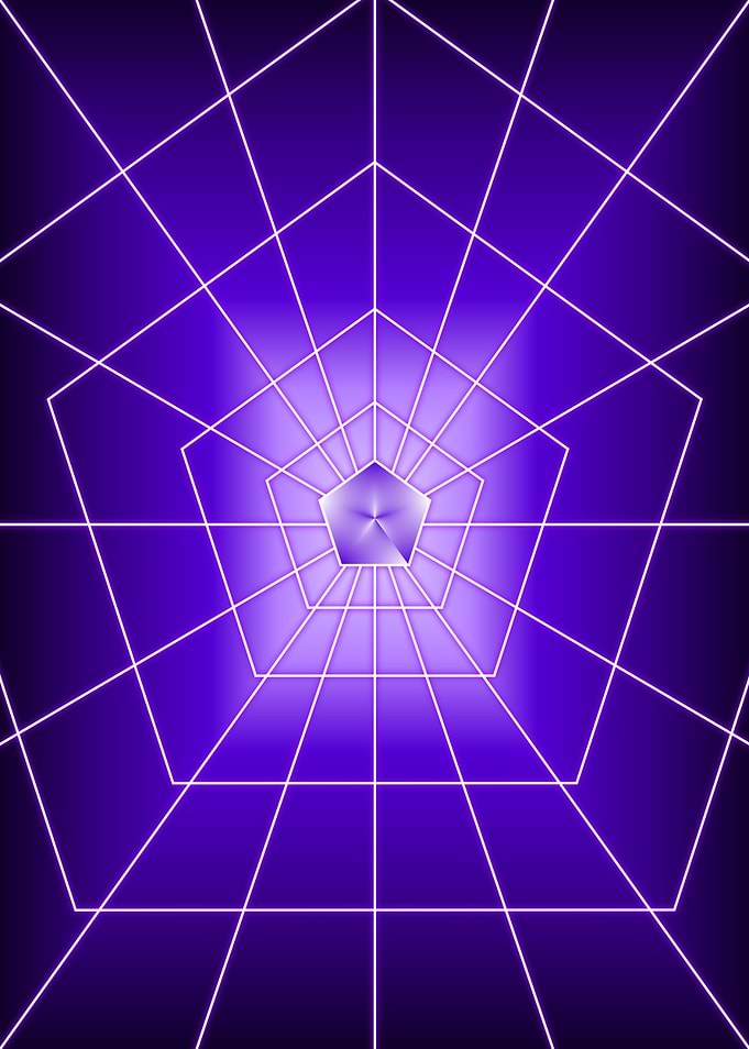 Purple Pentagon Dark