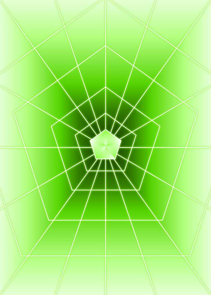Green Pentagon Light