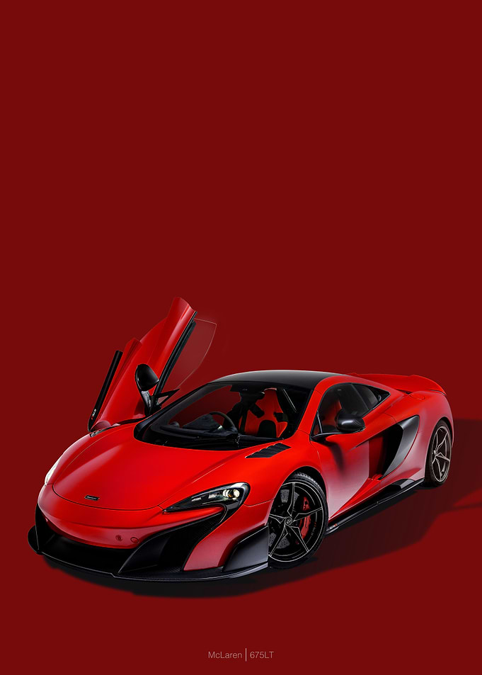 McLaren 675LT red