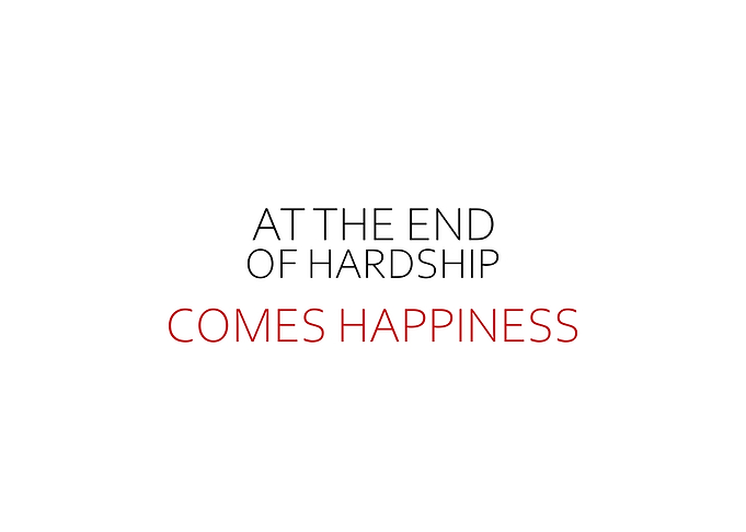 At The End Of Hardship