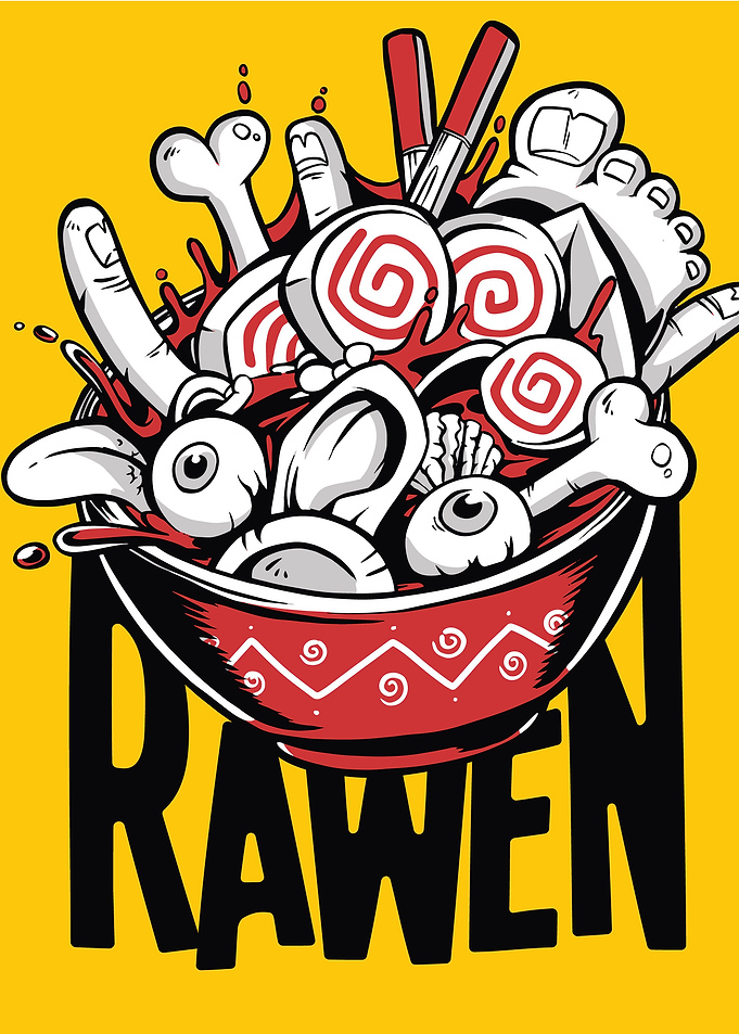 RAW RAMEN FUNNY FOOD