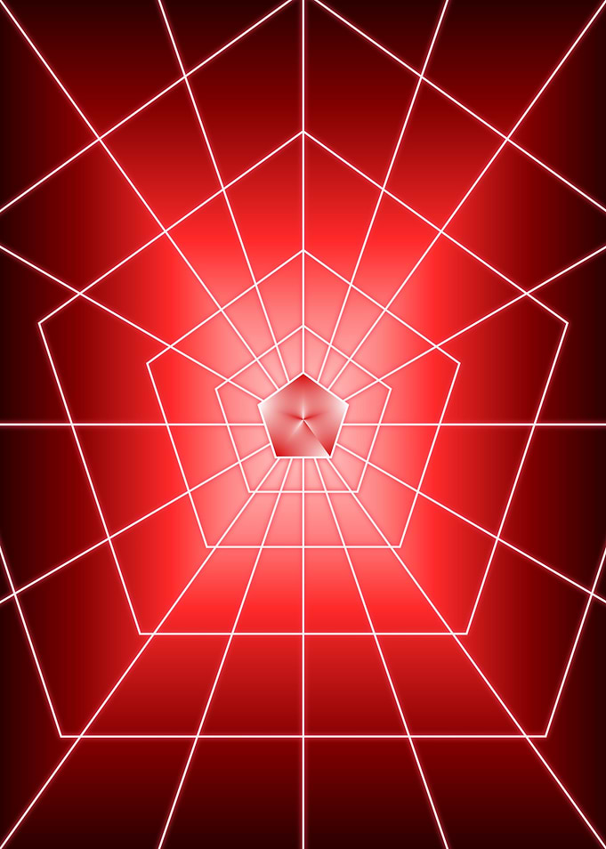 Red Pentagon Dark