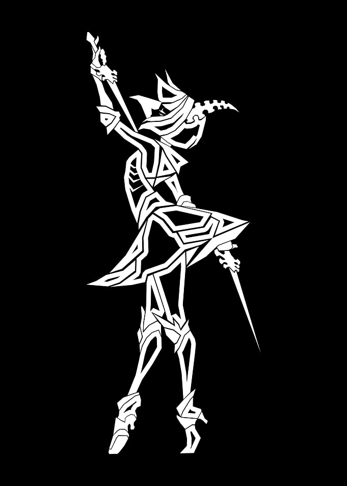White cartoon girl
