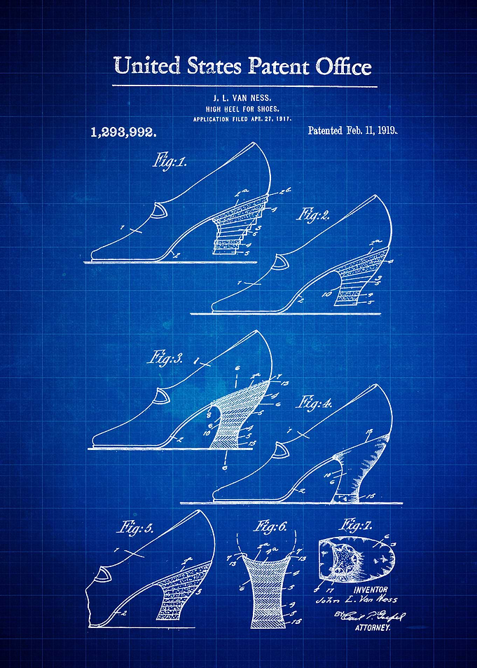 High Heel Shoes Patent