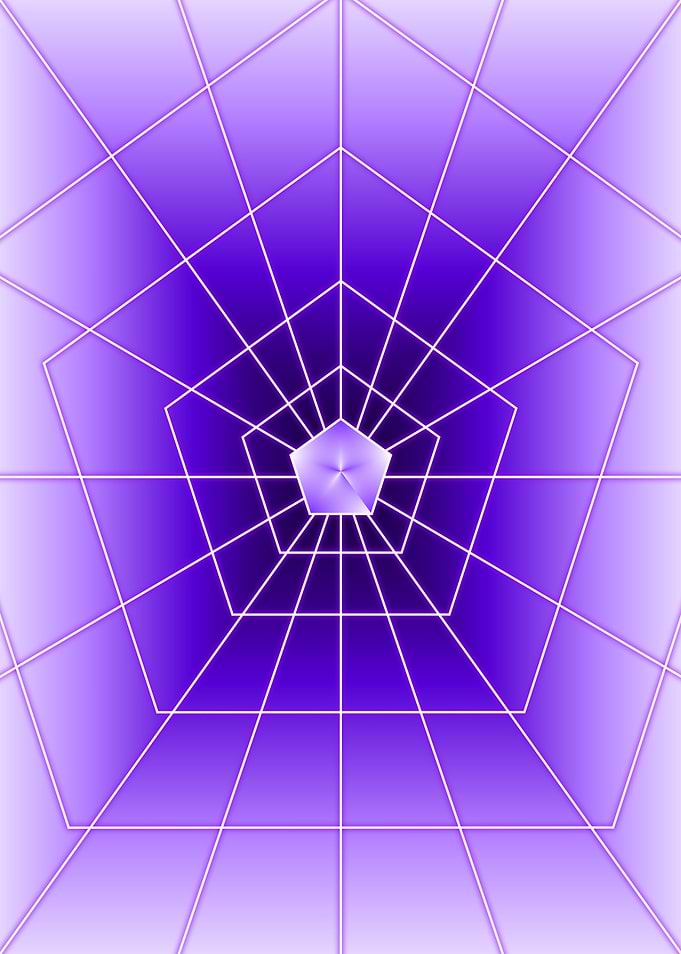 Purple Pentagon Light