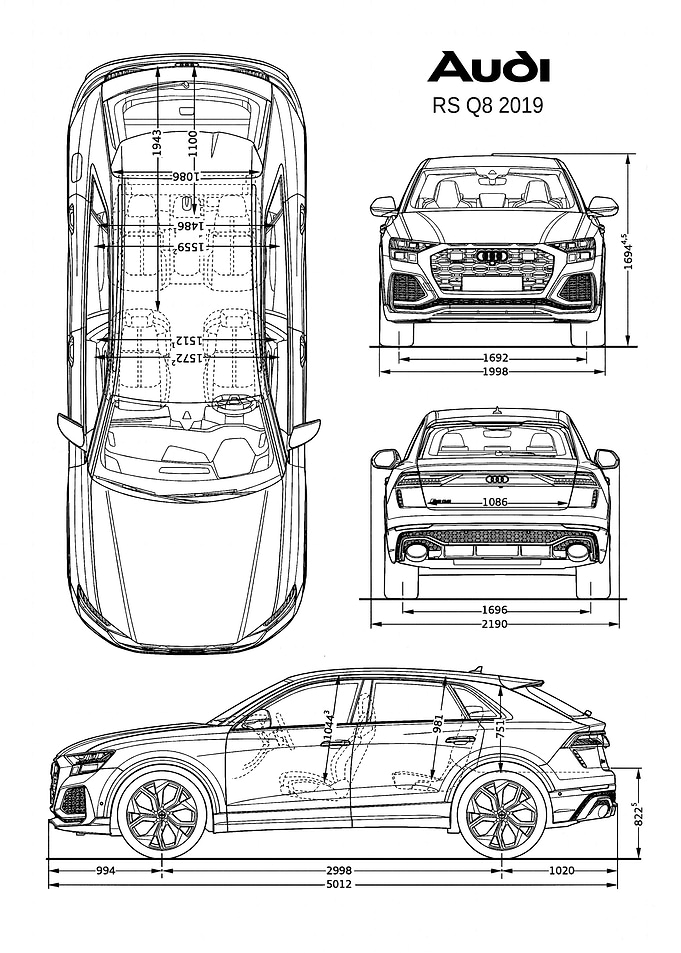 BNW AUDI RS Q8 2019