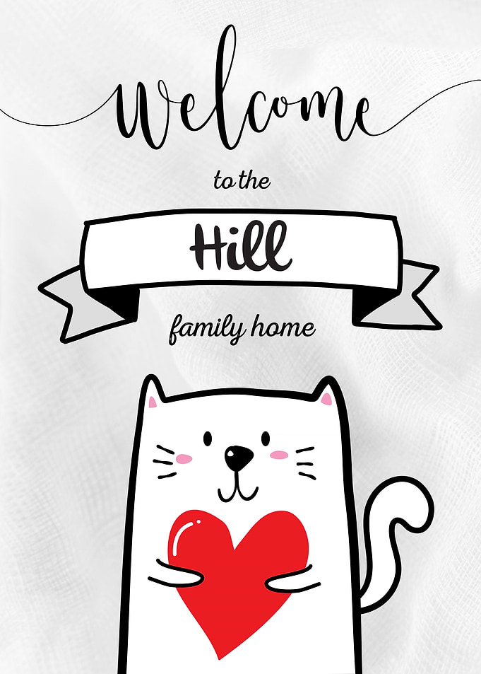 Hill Family Home Cat