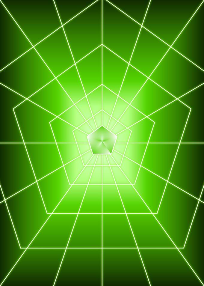 Green Pentagon Dark