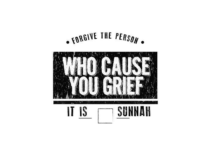 forgive the person