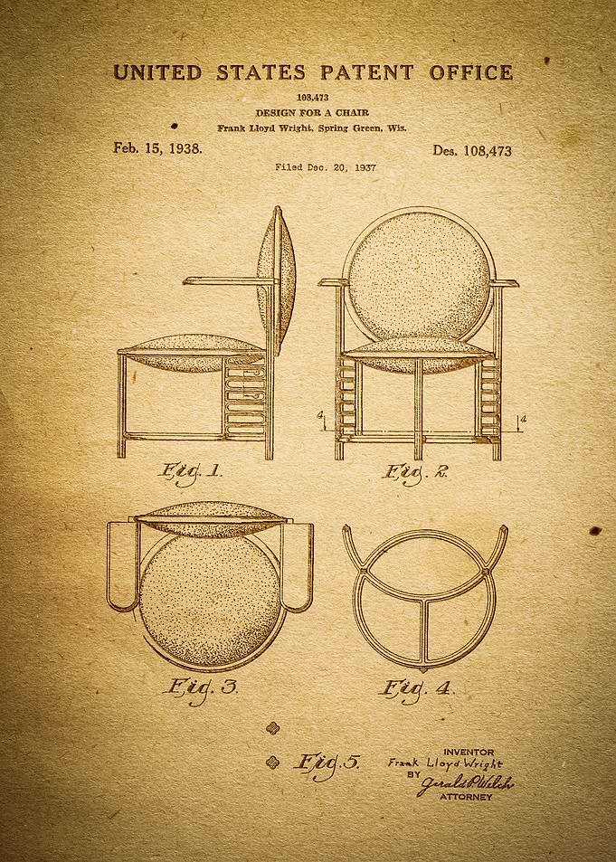 Chair Patent Print