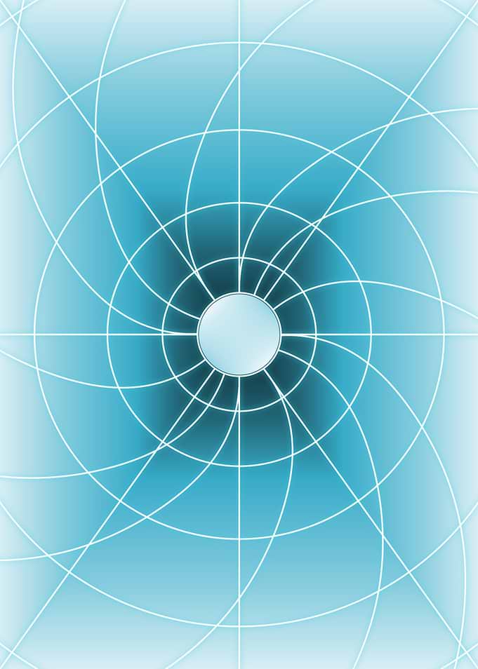 Blue Spiral Light