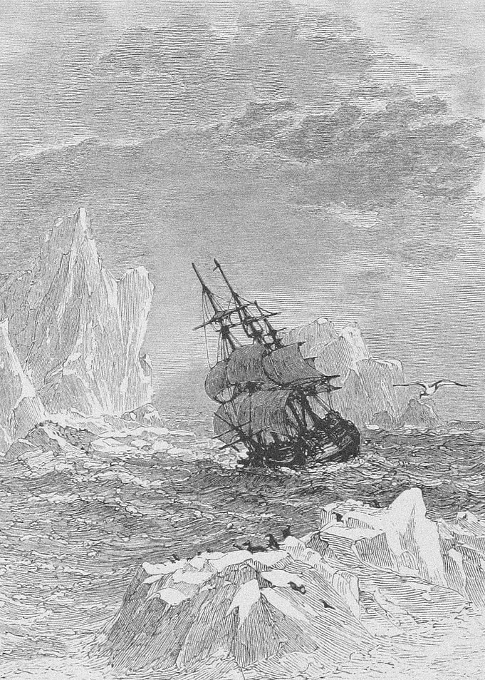 Ship Sailing the Arctic
