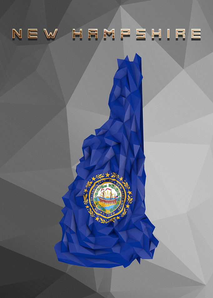 New Hampshire State Map