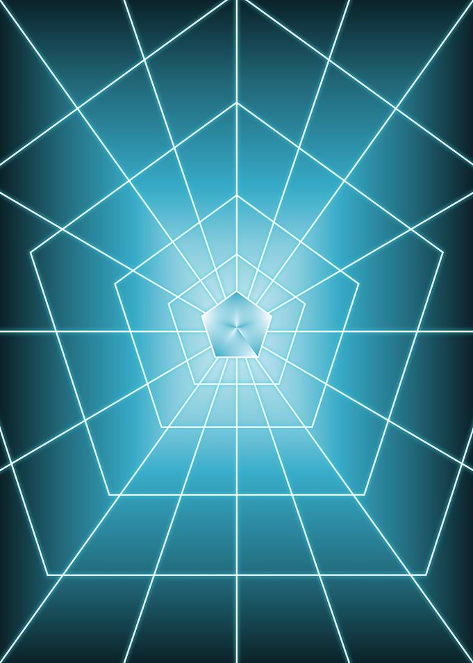 Blue Pentagon Dark