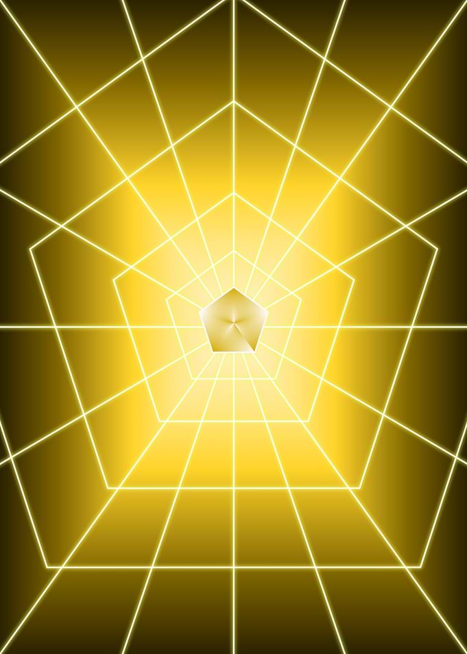 Yellow Pentagon Dark