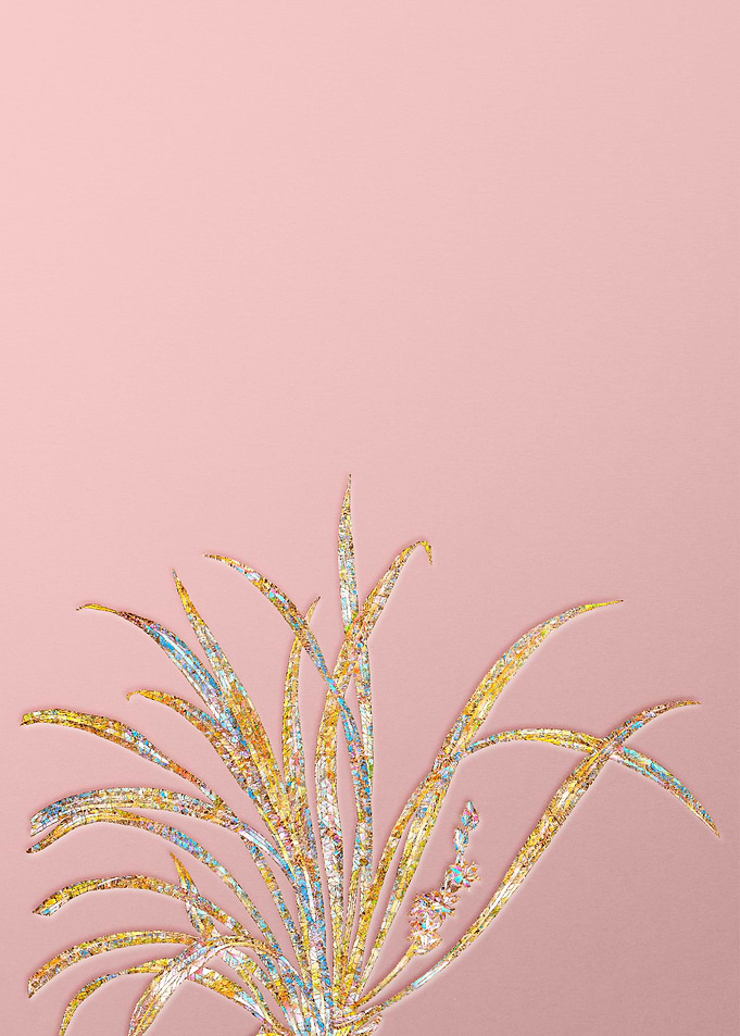 Pink Rainbow Mosaic Flower