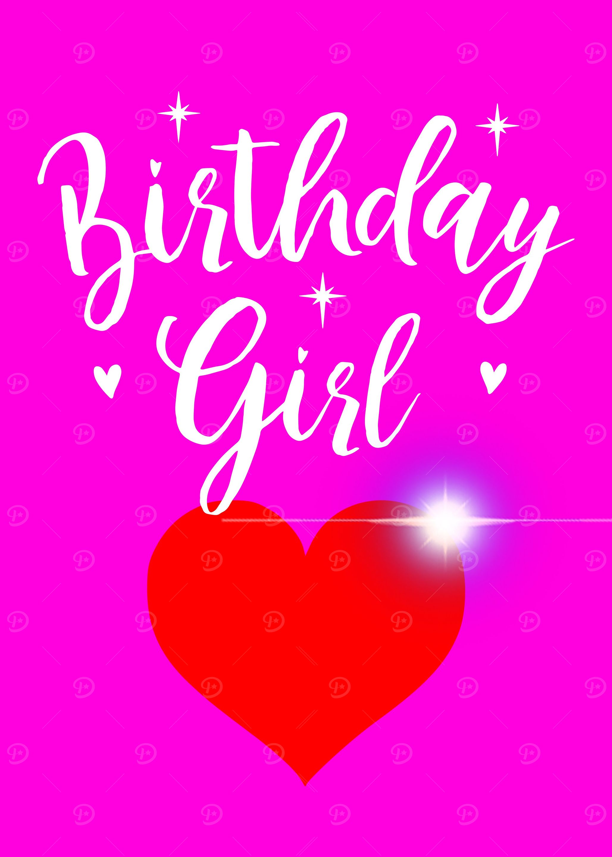 Birthday Girl Heart