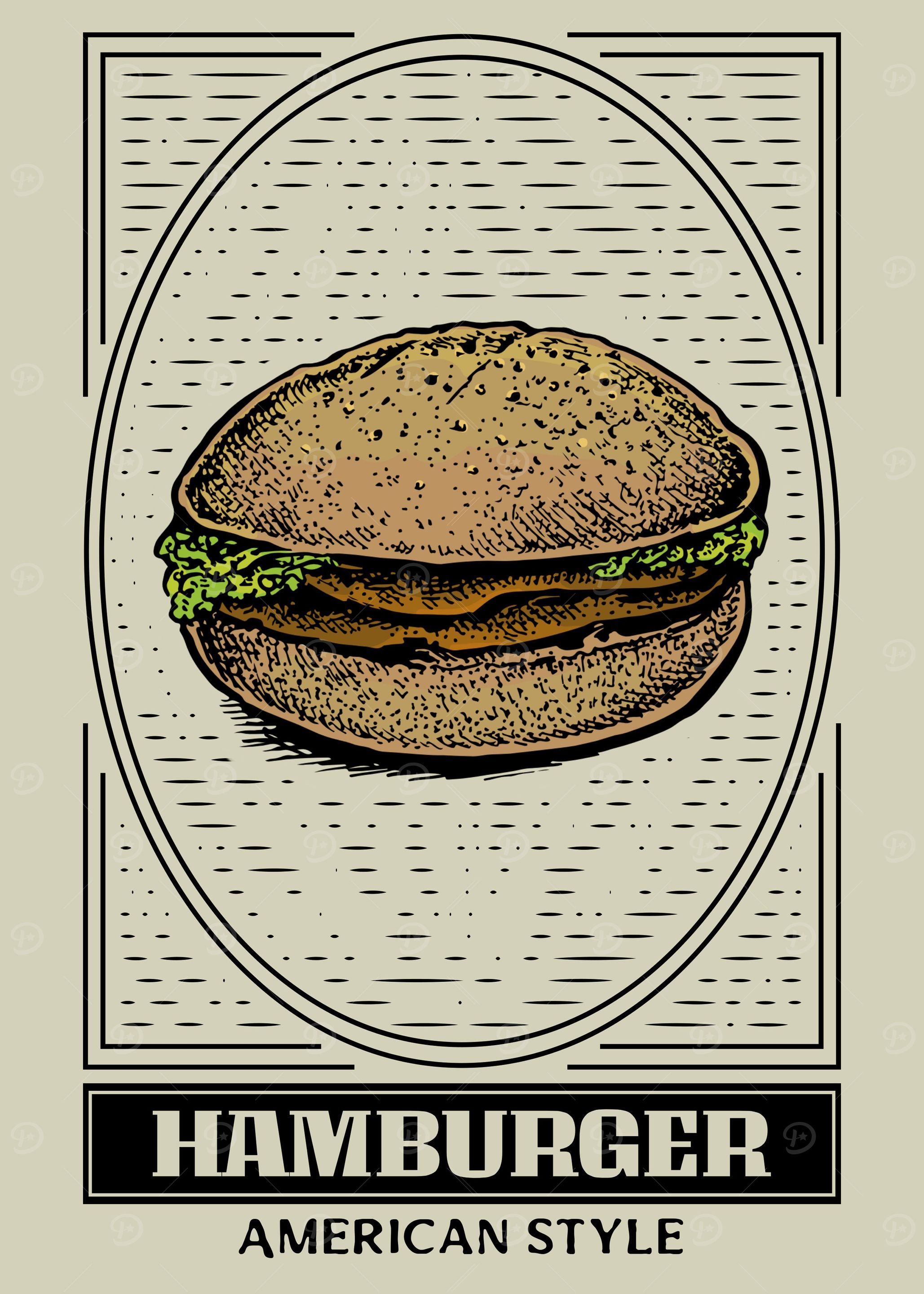Hamburger American Food