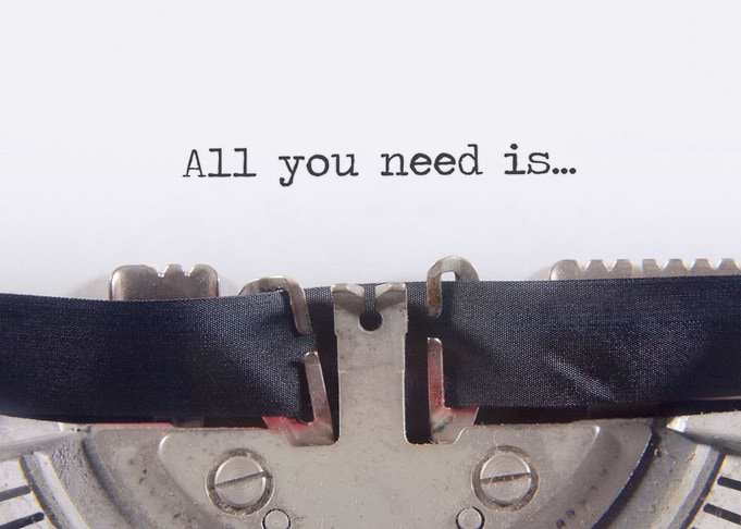 Typewriter all you need is