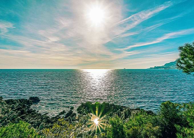 Seacoast of Cap Martin
