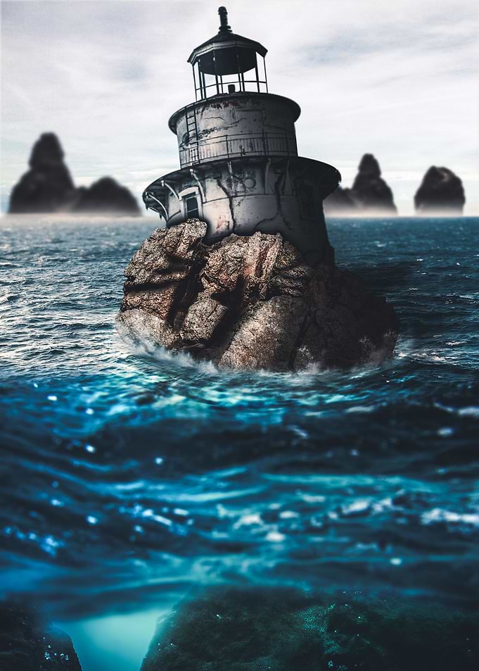 Lonley day lighthouse