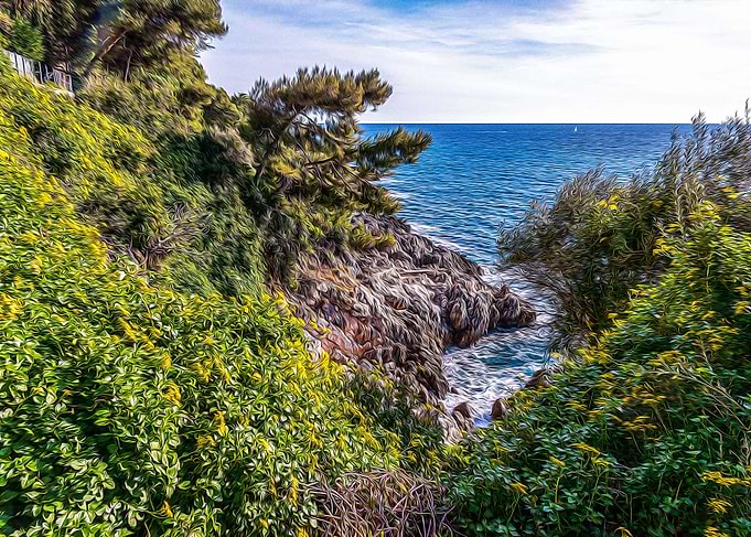 Seacoast of Cap Martin