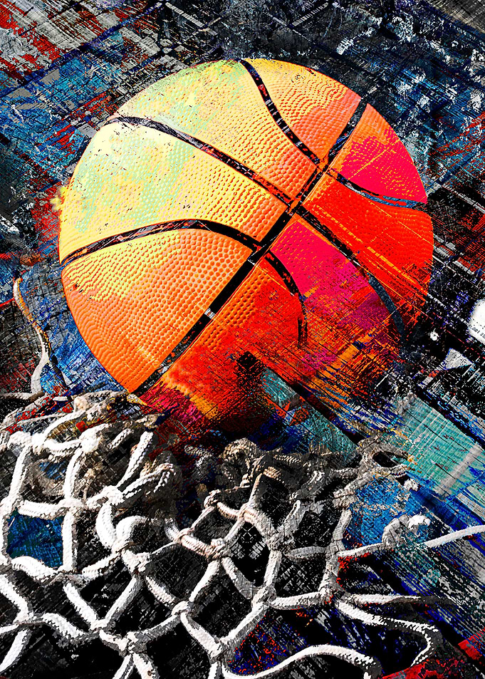 Basketballl art swoosh 122