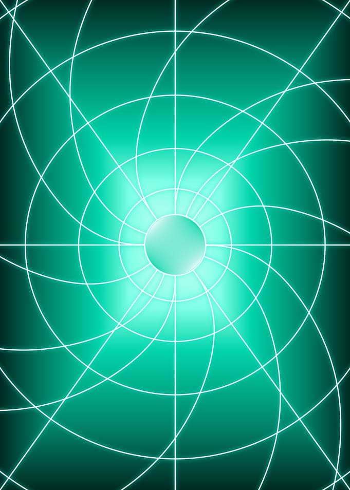 Turquoise Spiral Dark