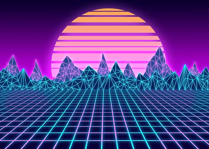 Landscape 80s Vapour Wave
