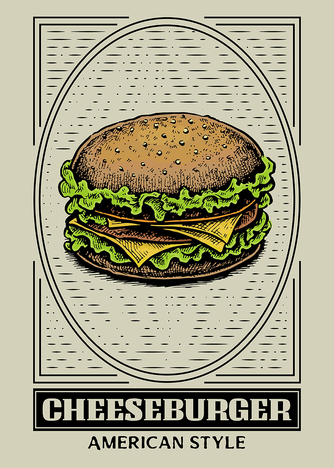 Cheeseburger American Food