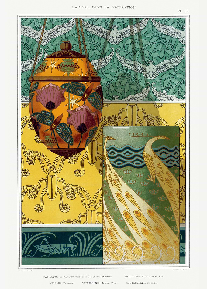 enamel vase