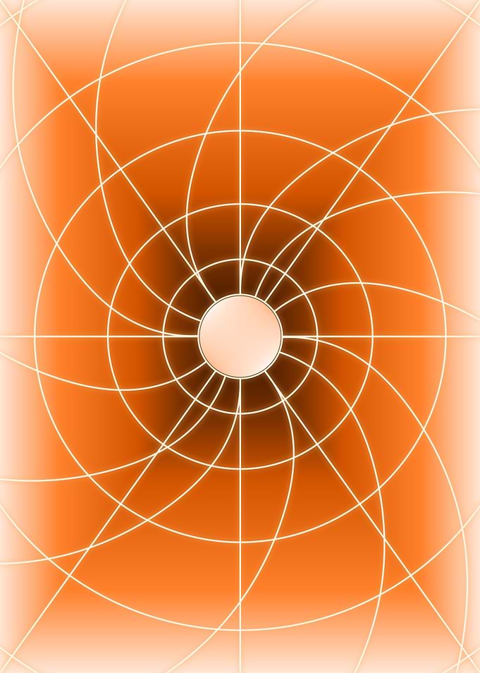 Orange Spiral Light