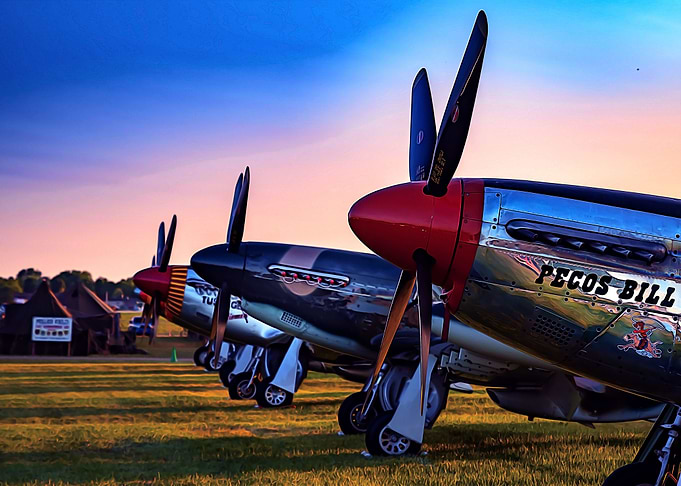P51 Mustang Sunrise