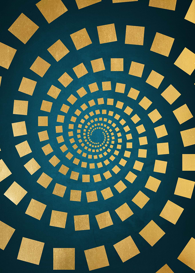 Spiral Square Illusion